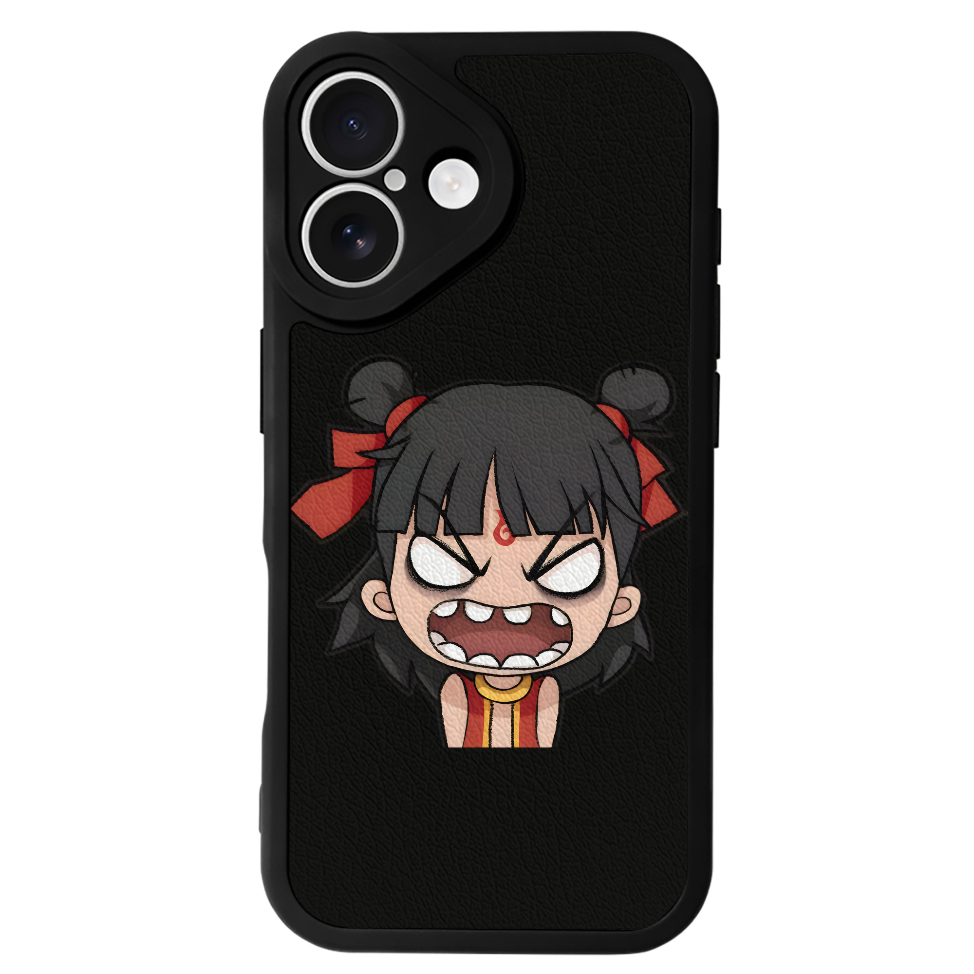 （画像用） Ne Zha 2 ナタ 魔童の大暴れ 【iPhone 16シリーズ対応】シリコンスマホケース（レザー調） 材質：シリコン